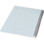 Desk-Mate® A5 spiral notebook - White/Solid black - 50 pages