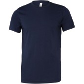 Men triblend Crew Neck T-shirt Solid Navy Triblend XL