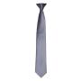 'Colours' Satin Clip Tie, Steel, ONE, Premier