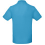 Men's organic polo shirt Very Turquoise M