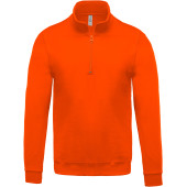 Sweater met ritskraag Orange S
