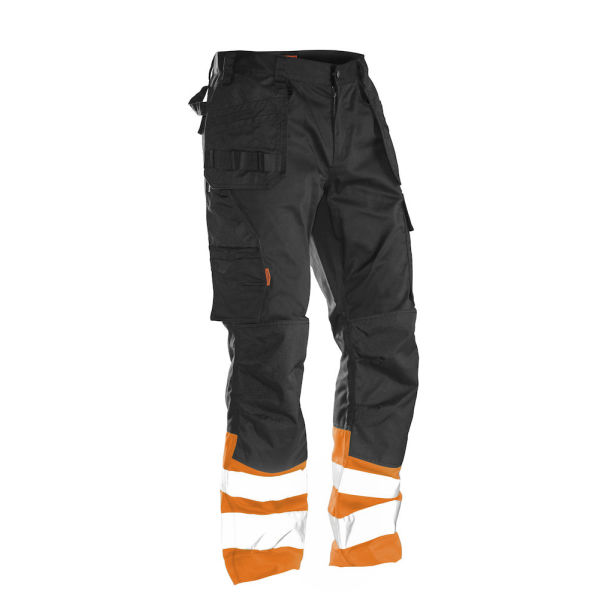 2513 Hi-vis trousers hp zwart/oranje D120