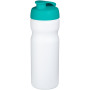 Baseline® Plus 650 ml sportfles met kanteldeksel - Wit/Aqua