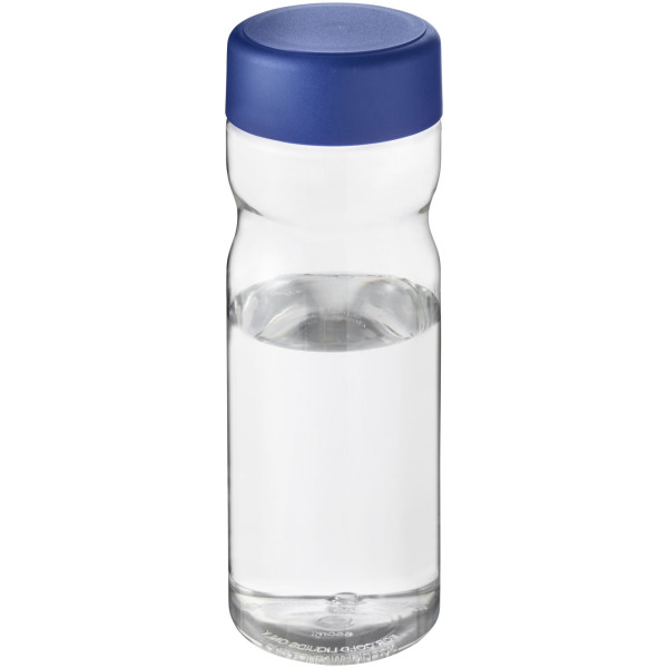 H2O Active® Base 650 ml screw cap water bottle - Transparent/Blue