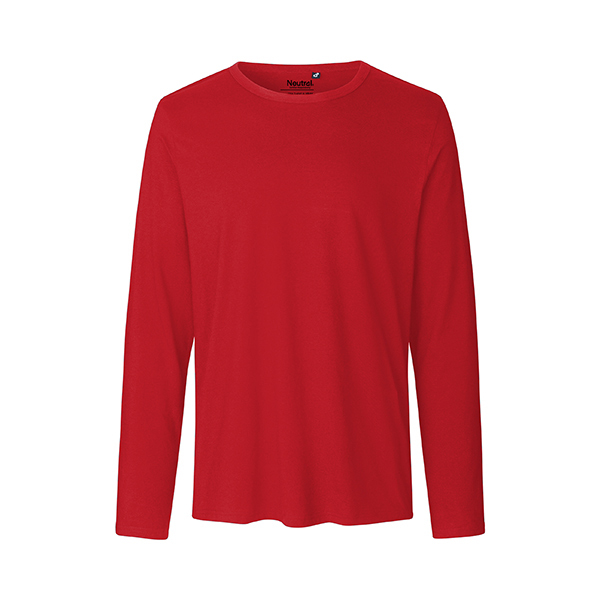 Neutral mens long sleeve shirt-Red-S