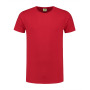 L&S T-shirt Crewneck cot/elast SS for him red XXL