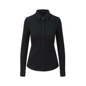Anna Knitted Long Sleeve Shirt, Black, L, So Denim