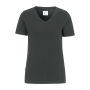 V-Neck Slim Fit Lady (GOTS) Charcoal L