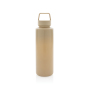 RCS certified recycled PP water bottle with handle, brown