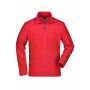 Men's Basic Fleece Jacket - red - S