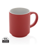 Ceramic stackable mug, red