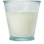 Luzz soybean candle with recycled glass holder - Transparent clear