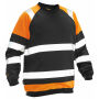 Jobman 5124 Sweatshirt Hi-Vis zwart/oranje 3xl