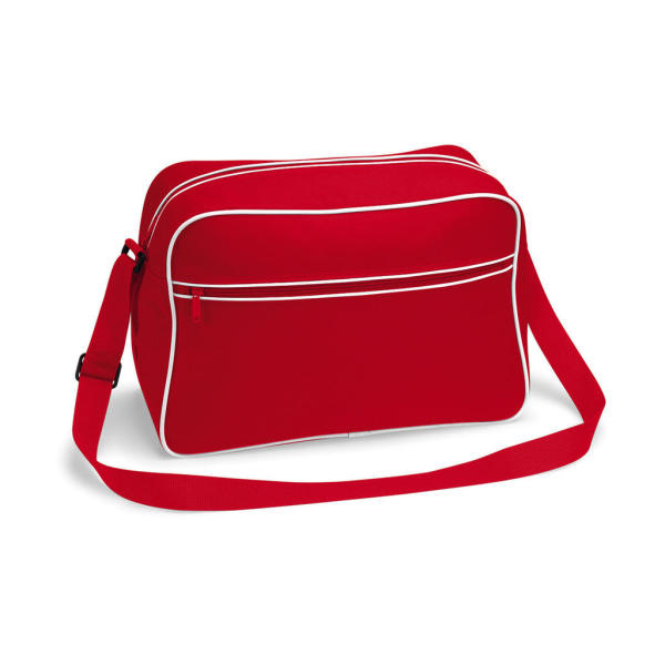 Retro Shoulder Bag - Classic Red/White
