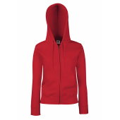 Premium Hooded Sweat Jacket Lady-Fit - Red - S (10)