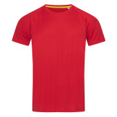 Stedman T-shirt Raglan Mesh Active-Dry SS for him 1935c crimson red XXL
