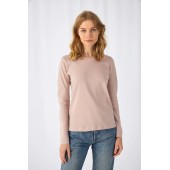#E150 Ladies' T-shirt long sleeves Millennial Pink XL
