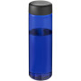 H2O Active® Vibe 850 ml screw cap water bottle - Blue/Solid black