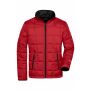 Men's Padded Light Weight Jacket - red/black - S