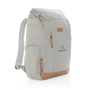 Impact AWARE™ 16 oz. recycled canvas 15" laptop backpack, grey
