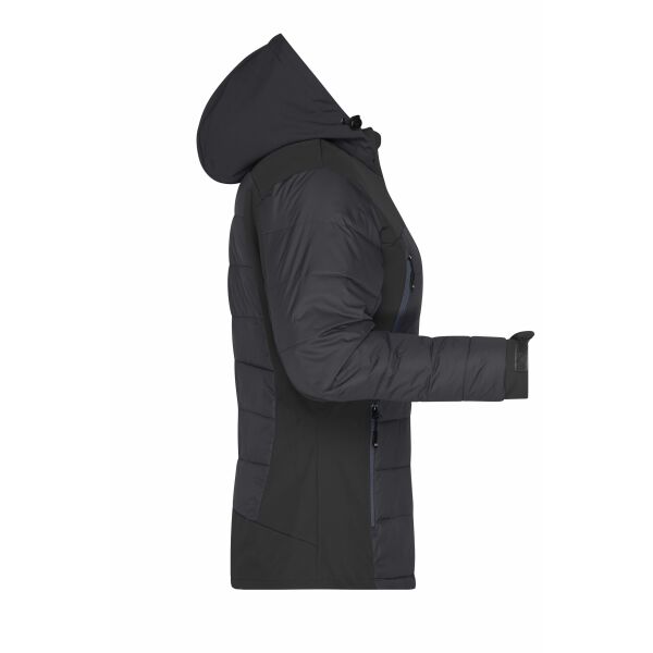 JN1049 Ladies' Outdoor Hybridjacket zwart S
