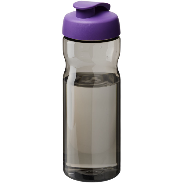 H2O Active® Eco Base 650 ml flip lid sport bottle - Charcoal/Purple