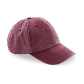 Low Profile Vintage Cap - Vintage Red - One Size