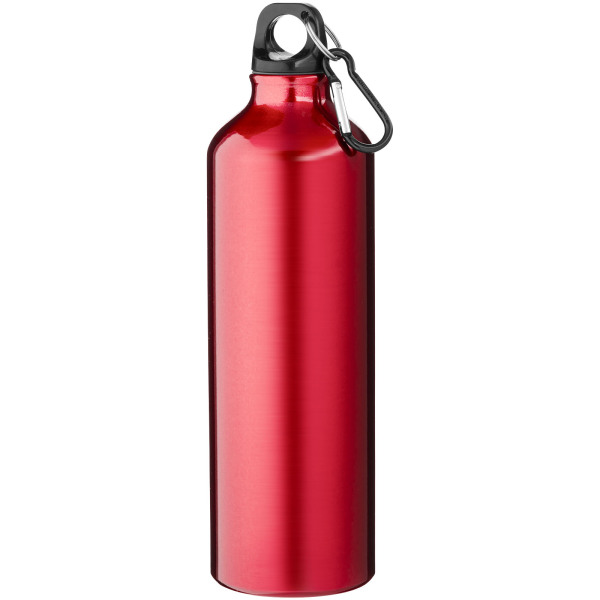 Oregon 770 ml aluminium water bottle with carabiner - Red