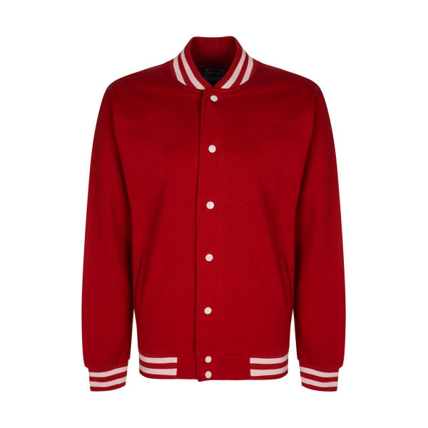 Campus Jacket - Fire Red/White - XS