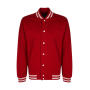 Campus Jacket - Fire Red/White - XS