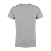 L&S T-shirt Crewneck cot/elast SS for him grey heather XXL