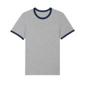 Ringer - Uniseks T-shirt met contrasterende boorden - M