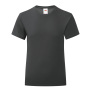 Iconisch meisjes-T-shirt 150 T Black 3/4 ans