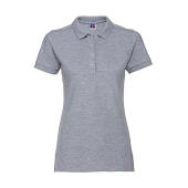 Ladies' Fitted Stretch Polo - Light Oxford