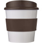 Americano® Primo 250 ml beker met grip - Wit/Bruin