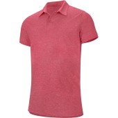 Men's short-sleeved melange polo shirt