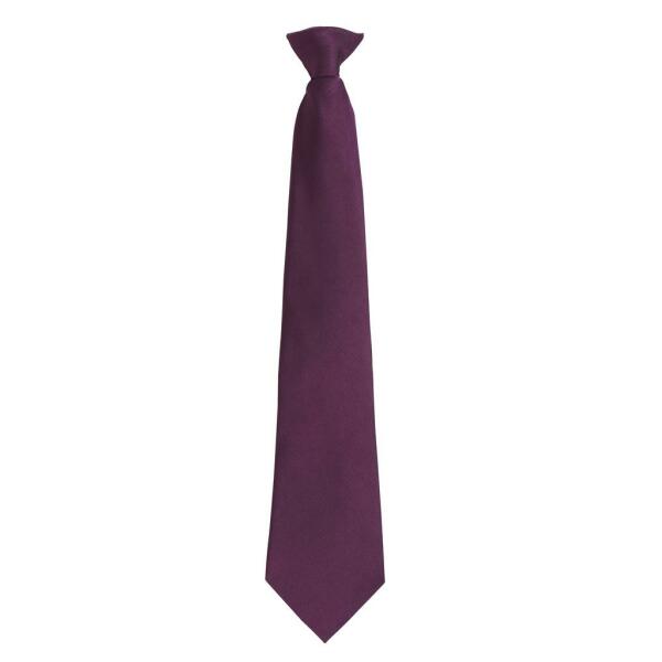 'Colours' Fashion Clip Tie, Purple, ONE, Premier