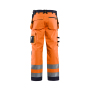 High Vis werkbroek softshell met gereedschapszakken High Vis werkbroek softshell met gereedschapszakken