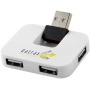 Gaia 4 poorts USB hub - Wit
