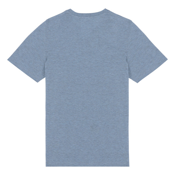 Heren T-shirt henley - 140 gr/m2 Cool Blue Heather 3XL