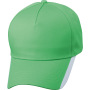 5 Panel Two Tone Cap lime/wit