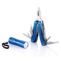 Multitool and torch set, blue