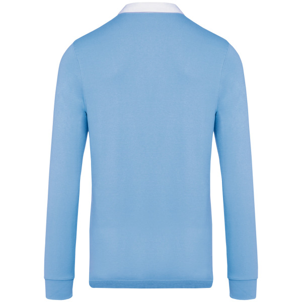 Rugbypolo Sky Blue / White XS