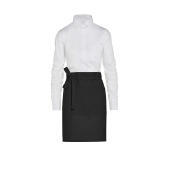 BRUSSELS - Short Recycled Bistro Apron with Pocket - Black - One Size