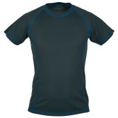 SW PASSAT MEN functioneel heren T-shirt met korte mouwen en contrasterende naden. 100% polyester, 150 g/m2. S-3XL donkerblauw