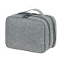 Seville Accessories and Toiletry Pouch - Light Grey Melange - One Size