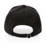 Impact AWARE™ 6 panel 280gr gerecycled katoenen cap, zwart