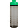 H2O Active® Eco Treble 750 ml drinkfles met klapdeksel - Charcoal/Groen