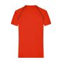 Men's Sports T-Shirt - bright-orange/black - XXL
