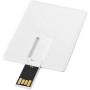 Slim card-shaped 2GB USB flash drive - White